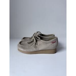 Clarks Womens Padmora Wallabee Low Tan Beige Suede Leather Comfort Shoes 7 M